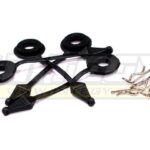 Secured Body Clip (4) with Top Protection Cushion for 1/8 Scale