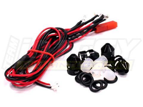 C23221BLACK Lexan Body Mounting Hole LED Light Marker Set 6V for 3mm, 4mm & 5mm Posts - Image 1