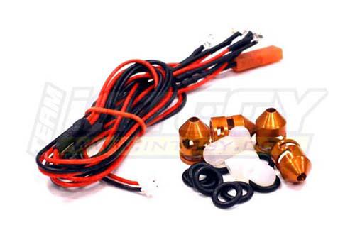 C23221ORANGE Lexan Body Mounting Hole LED Light Marker Set 6V for 3mm, 4mm & 5mm Posts - Image 1