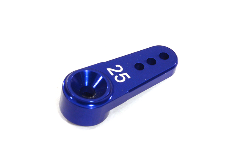 C23230BLUE Billet Machined Alloy Servo Horn 25T Type Standard-Single Sided - Image 1