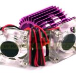 Twin Cooling Fan + Heatsink for 540/550 Size Motor w/ 36mm O.D.