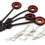 Large Body Pin w/ Holder System (4) for 1/8 Scale