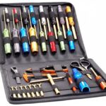 Complete 31-Piece Titanium Nitride Racing Tool Set with Professional Carry Bag