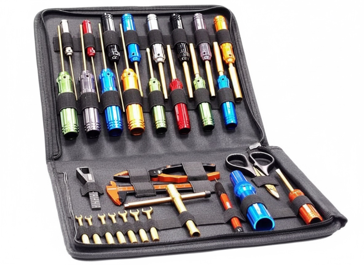 C23279 Complete 31-Piece Titanium Nitride Racing Tool Set with Professional Carry Bag - Image 1