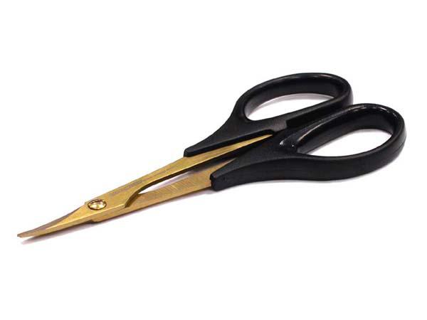 C23280 Titanium Nitride Lexan Curved Scissors - Image 1