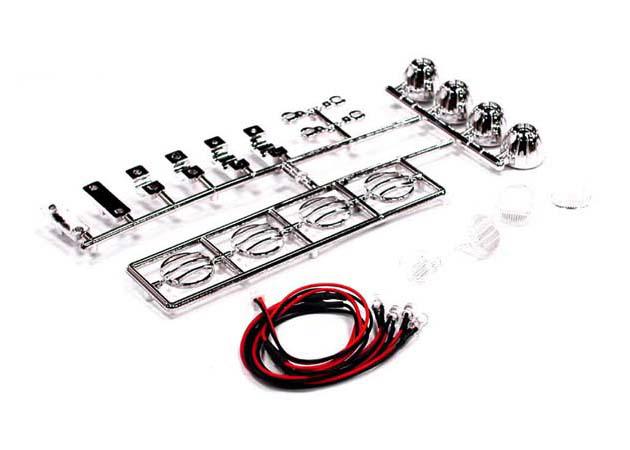 C23294 Roof Spot Light Set w/ 4 LED for Scale Off-Road - Image 1