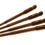 4pcs Hex Tip Metric Set w/ 1/4 Inch Adapter (1.5, 2, 2.5, 3mm)