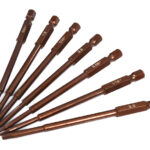 7pcs Hex Tip Set w/ 1/4 Inch Adapter (0.05 1.5 1/16 5/64 2.5 3/32 3.0)