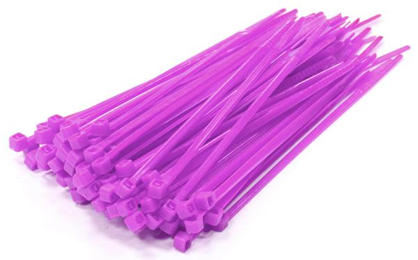 C23386PURPLE Plastic Tie Wrap / Cable Tie (100) Small Size - Image 1