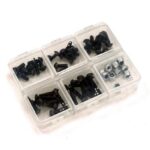 Assorted Replacement M3 Button Head Hex Screw Kit + M3 Lock Nut w/ Carrying Box