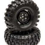 Rover Style 1.9 Wheels (2) w/ All Terrain T1 Tires for Scale Crawler O.D.=105mm