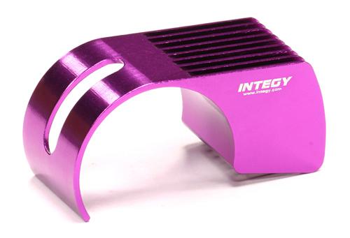 C23764PURPLE Machined Clip-On 9 Fin Type Alloy Heatsink for 540 & 550 Size Motor - Image 1