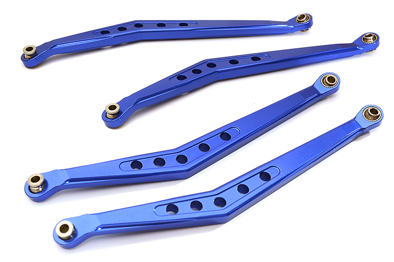 C23788BLUE Billet Machined Alloy Upper Linkage (4) for Axial Wraith 2.2 AX80083 - Image 1