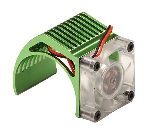 C23832GREEN Side Mount Type Motor Cooling + Heatsink for 540/550 Size Motor w/36mm O.D. - Image 1