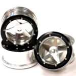 Alloy 5 Spoke Beadlock Wheel(4) for Axial Wraith 2.2 w/ 12mm Hex AX8137 AX12015