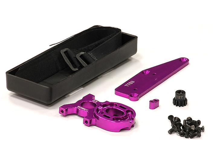 C23863PURPLE Brushless Conversion Kit for Thunder Tiger S3 w/ Pinion Gear (Inside 50 x 145mm) - Image 1