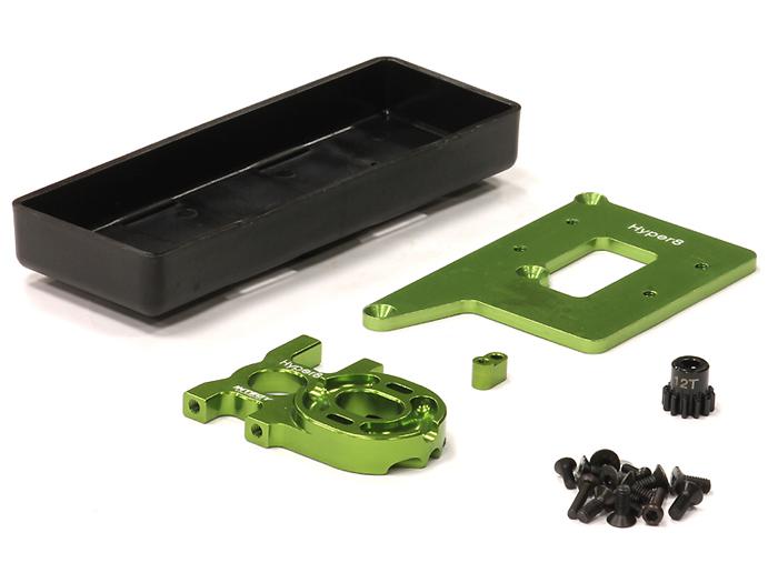 C23864GREEN Brushless Conversion Kit for Hobao Hyper 8 w/ Pinion Gear - Image 1