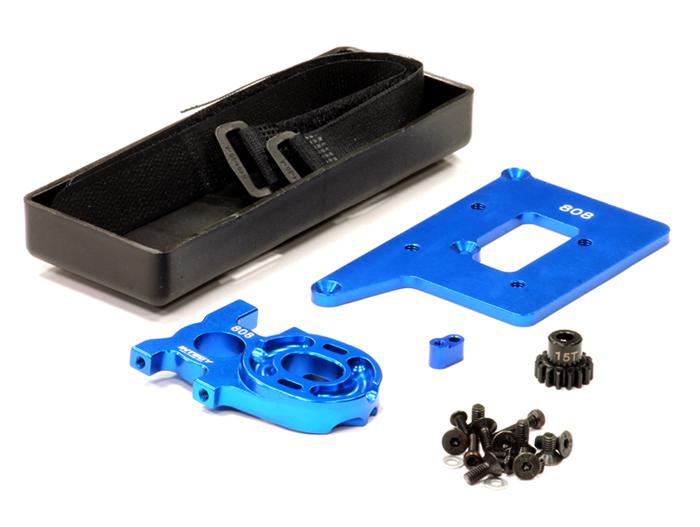 C23867BLUE Brushless Conversion Kit for Xray 808 w/ Pinion Gear - Image 1