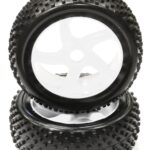 Mounted 1/8 Buggy 5 Spoke-S 17mm Wheel+Pattern RT Tire Set (2) (O.D.=110mm)