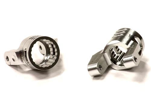 C23936SILVER Billet Machined Alloy Type II C Hub Carriers for Axial Wraith 2.2 AX80062 - Image 1