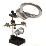 Soldering Workstation Stand w/ LED Light & Magnifying Glass
