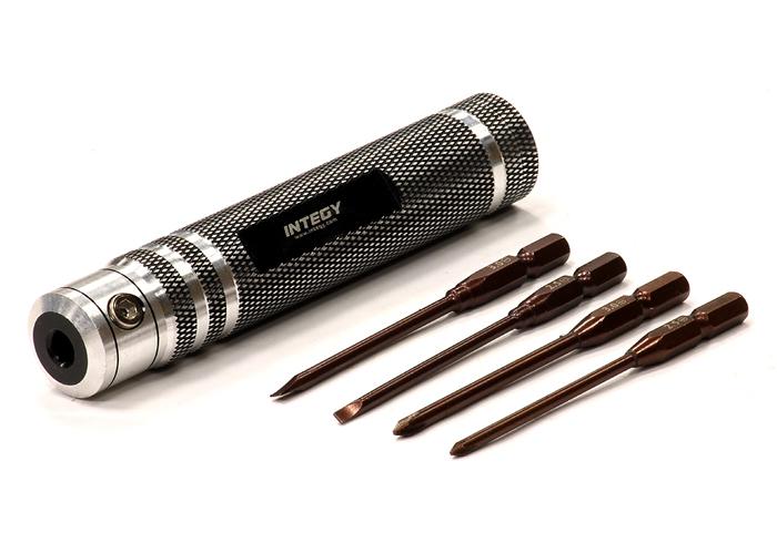 C24025 Type II 4-Way Screw Driver #1 & #2 Phillips & Flat Head 2 Sizes - Image 1