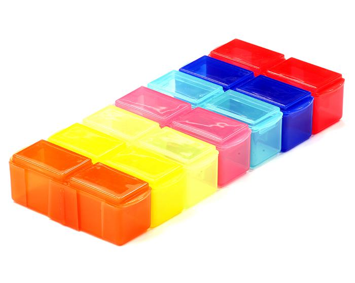 C24093 Multicolor Plastic Storage Box for Parts & Hardware w/ 14 Compartments - Image 1