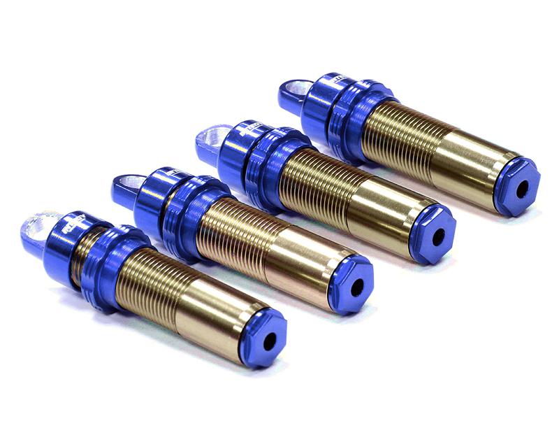 C24148BLUE Billet Machined Threaded Shock Body (4) for Axial 1/10 Wraith 2.2 AX80036 - Image 1