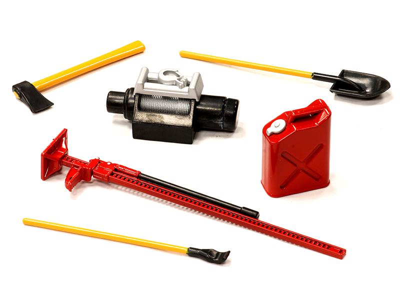 C24149 Scale Tools & Accessory 6pcs, Assortment #1 for Scalers & Rock Crawlers - Image 1