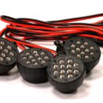 Off-Road High Brightness Large Spot LED Yellow Light Set + Housing (4)