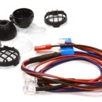 V2 Large Round Type Roof Top LED Blue Light Set for 1/10 Off-Road, Rock Crawler