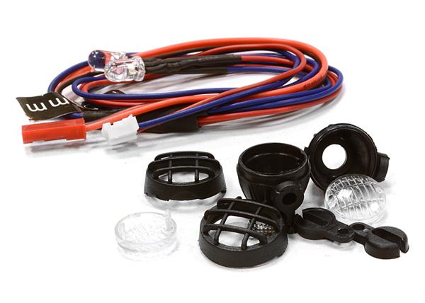 C24211BLUE V2 Small Round Type Roof Top LED Blue Light Set for 1/10 Off-Road, Rock Crawler - Image 1