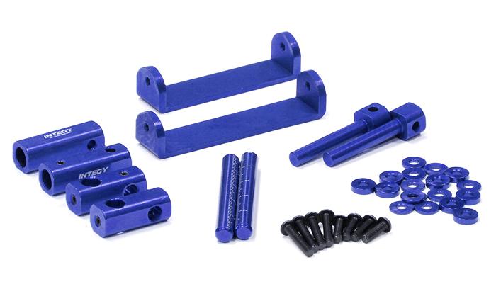 C24214BLUE Adjustable Stealth Body Mount Set for 1/10 Drift & Touring Car - Image 1