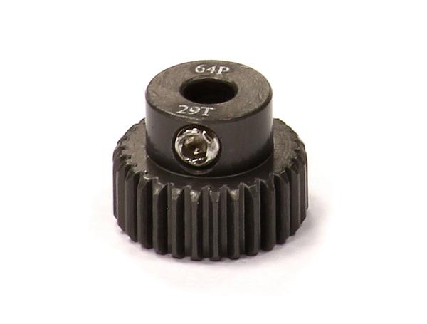 C24274 Billet Machined Hard Anodized Aluminum 64 Pitch Pinion 29 Teeth for 0.125 Shaft - Image 1