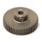 Billet Machined Hard Anodized Aluminum 64 Pitch Pinion 51 Teeth for 0.125 Shaft