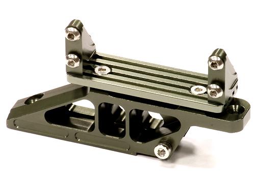 C24317GUN Billet Machined T2 Alloy Front Offset Link Mount for Axial Wraith 2.2 AX80072 - Image 1