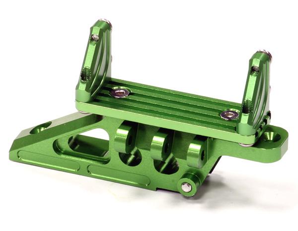 C24318GREEN Billet Machined T2 Alloy Rear Offset Link Mount for Axial Wraith 2.2 AX80072 - Image 1
