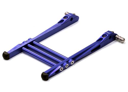 C24373BLUE Universal Billet Machined TX Stand Attachment for Most Stick Type Radio - Image 1