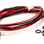 Billet Machined Alloy LED Holder Set 3mm Size + (2) White LED Light