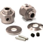 Billet Machined Hex Wheel Hub Set (2) +3 Offset for Axial Wraith 2.2 AX30429