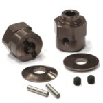 Billet Machined Hex Wheel Hub Set (2) +5 Offset for Axial Wraith 2.2 AX30429