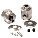 Billet Machined Hex Wheel Hub Set (2) +5 Offset for Axial Wraith 2.2 AX30429
