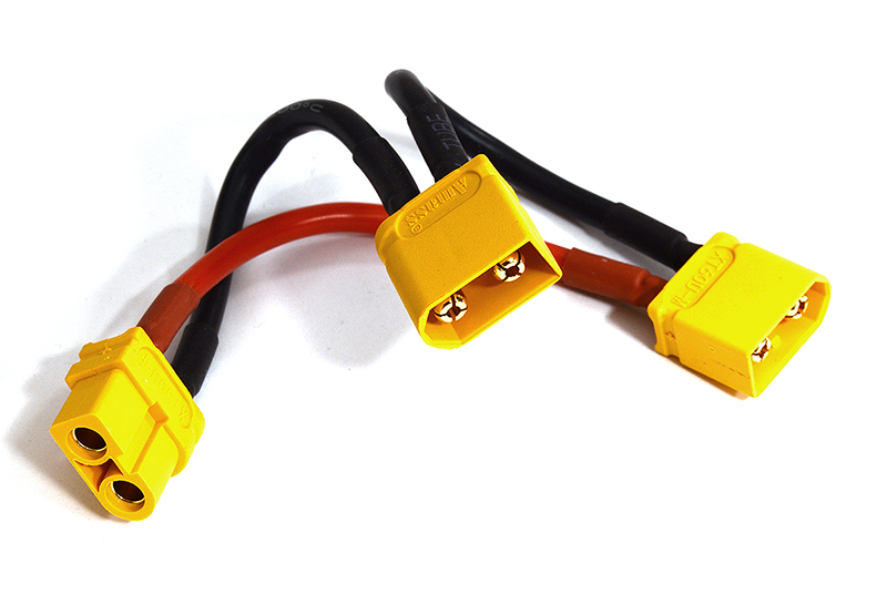 C24408 XT60 Series 2-Battery Connector Adapter Wire Harness - Image 1