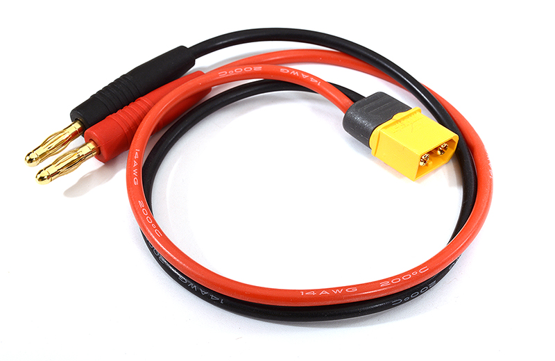 C24411 XT60 Male-to-Banana Male Connector Adapter 300mm Wire Harness - Image 1
