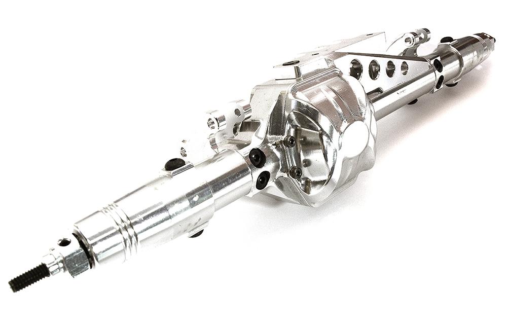 C24451SILVER Billet Machined Complete Rear Axle Assembly for Axial 1/10 Wraith 2.2 - Image 1