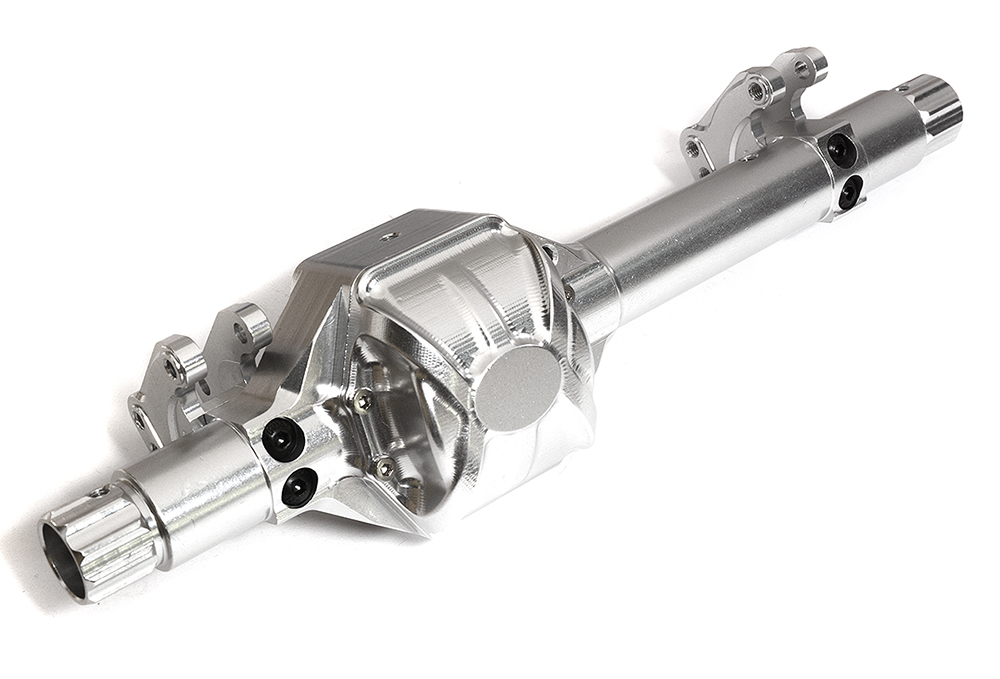 C24453SILVER Machined Complete Rear Axle Case for Axial 1/10 Wraith 2.2 AX80069 AX80071 - Image 1