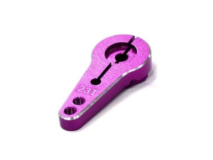 Billet Machined Single Sided Servo Horn 23T for KO & JR Servo (r=20, 24mm Holes)