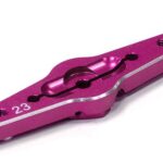 Billet Machined Double Sided Servo Horn 23T for KO & JR Servo (r=20, 24mm Holes)