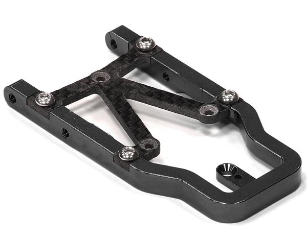 C24525BLACK Billet Machined T2 Alloy Radio Case & ESC Holder for Axial Wraith 2.2 - Image 1