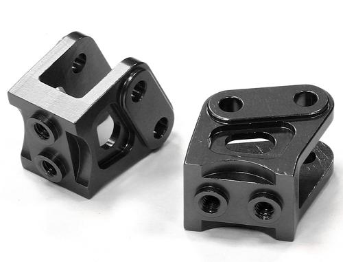 C24527BLACK Machined Alloy T3 Lower Suspension Link Mount (2) for Axial Wraith 2.2 AX80070 - Image 1